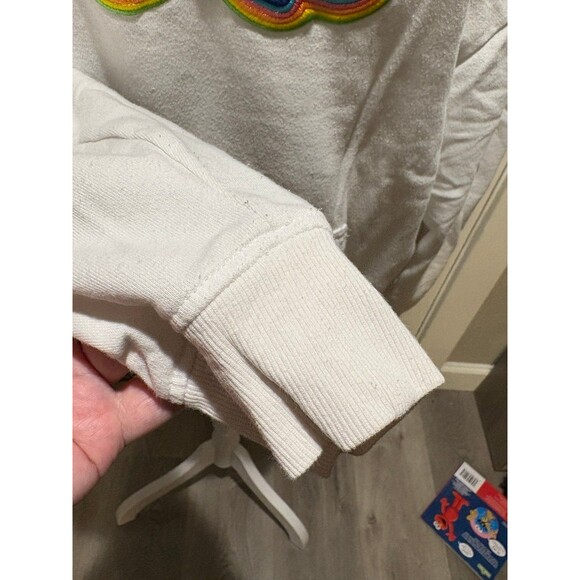 Hoodie rainbow Kellogg Pop tarts pullover hoodie size L white - Picture 4 of 5